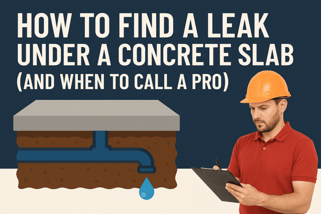 How to Find a Leak Under a Concrete Slab (and When to Call a Pro ...